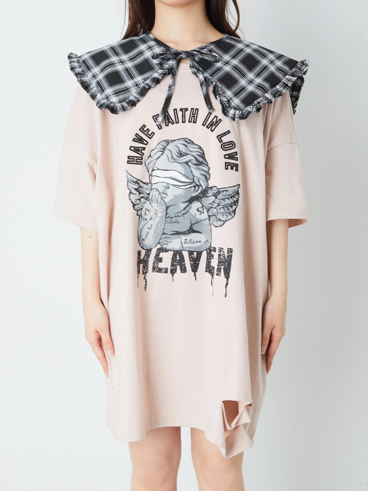 Ank Rouge チェック衿エンジェルBigTe 美品 Ank Rouge チェック衿エンジェルBigTe 美品 - メルカリ