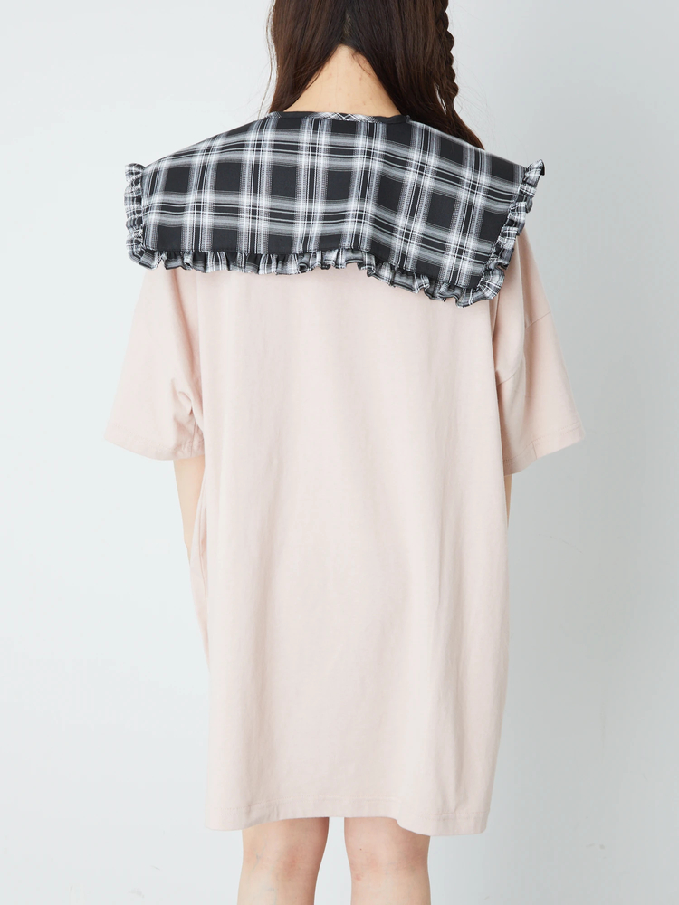Ank Rouge チェック衿エンジェルBigTe 美品 チェック衿エンジェルBigTe - Ank Rouge(アンクルージュ)のT