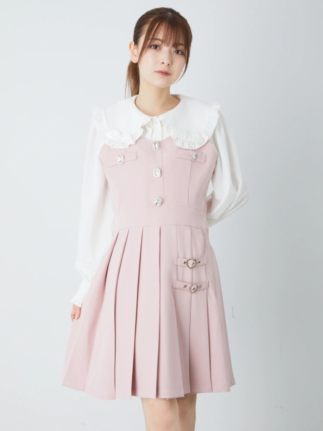 ビジュープリーツJSK - Ank Rouge(アンクルージュ)のワンピース  