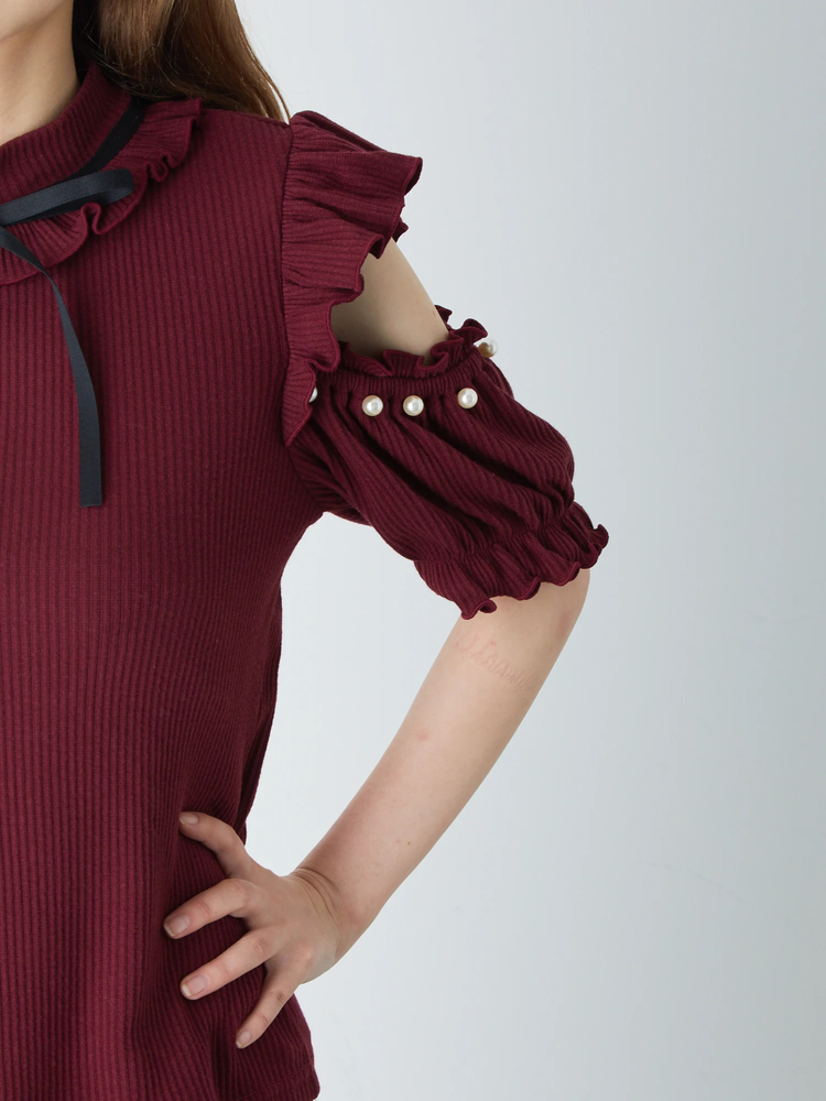 セール】 ラッフルフリルシアーチュニック《2025spring catalog