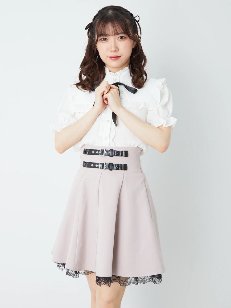 ウエストベルトフレアSK - Ank Rouge(アンクルージュ)のスカート