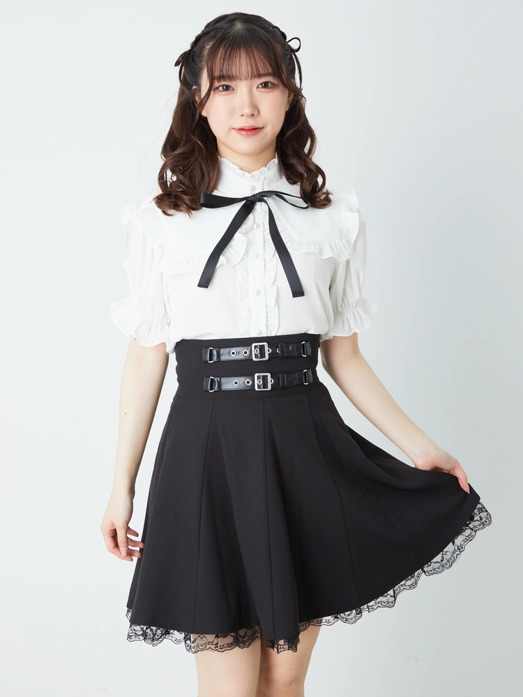 ウエストベルトフレアSK - Ank Rouge(アンクルージュ)のスカート