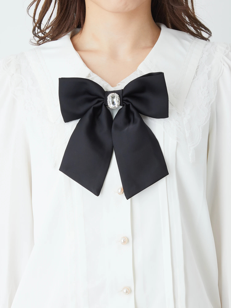 Dressy Ribbon Turtleneck Cutsew by Angelic Pretty