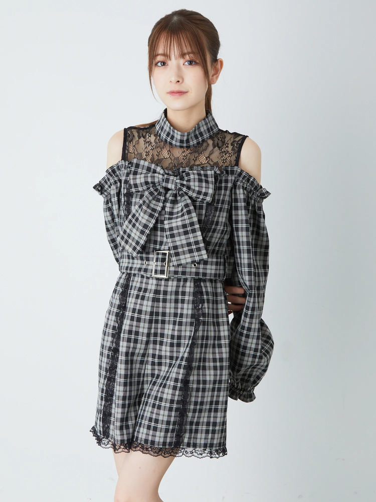 Bigリボンコンビネゾン - Ank Rouge(アンクルージュ)のワンピース Bigリボンコンビネゾン - Ank Rouge(アンクルージュ)のワンピース