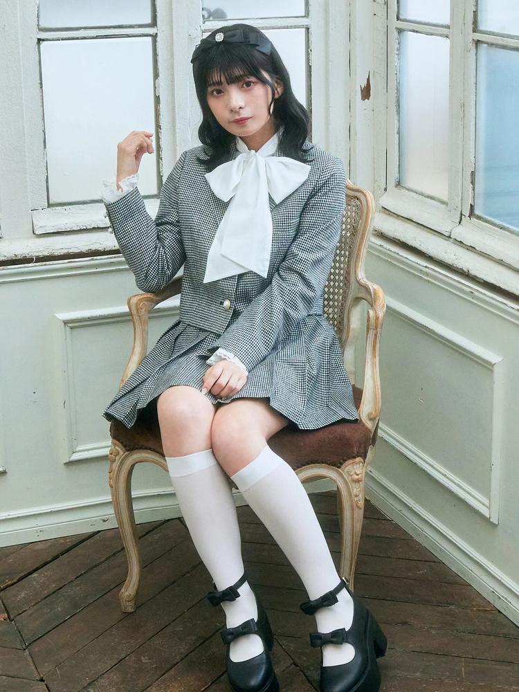 スクエアヨークリボンタイブラウス - Ank Rouge(アンクルージュ)の