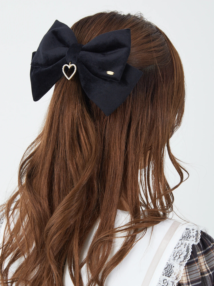 ベロアリボンバレッタ セール】ベロア リボン バレッタ（バレッタ/ヘアクリップ