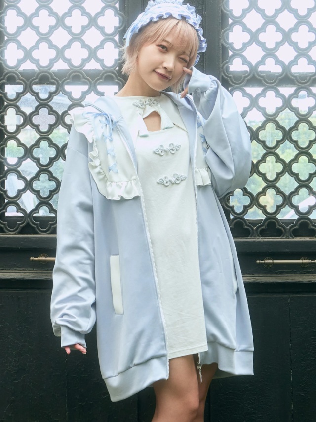 うさみみヨークジャージパーカー - Ank Rouge(アンクルージュ)のパーカ  