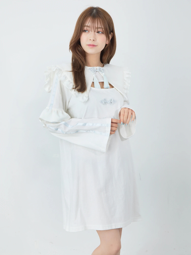 チャイナジャージロンTe - Ank Rouge(アンクルージュ)のTシャツ