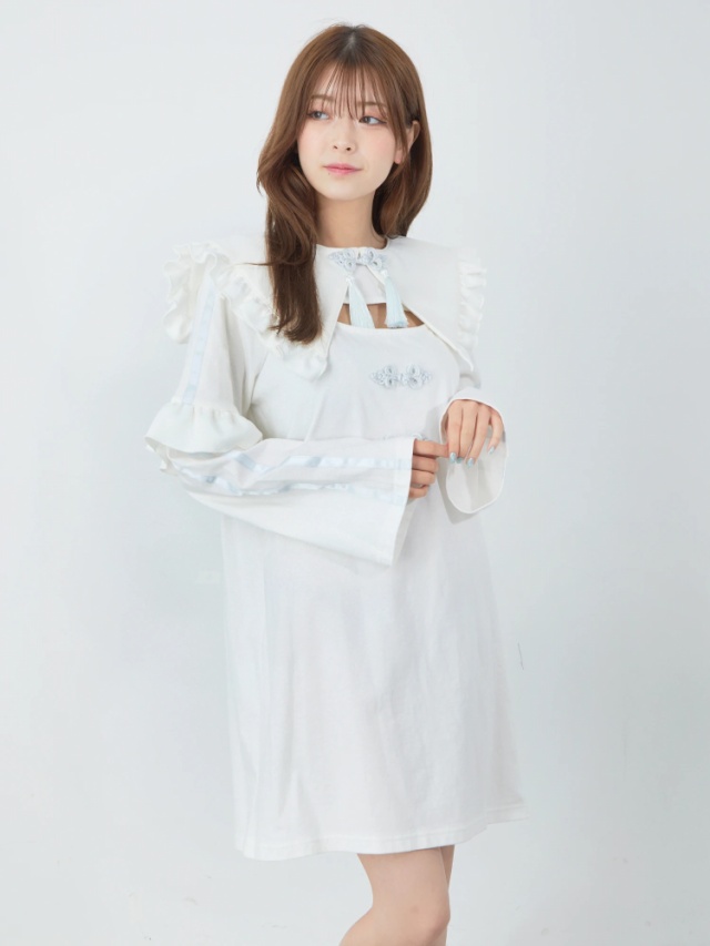 チャイナジャージロンTe - Ank Rouge(アンクルージュ)のTシャツ 