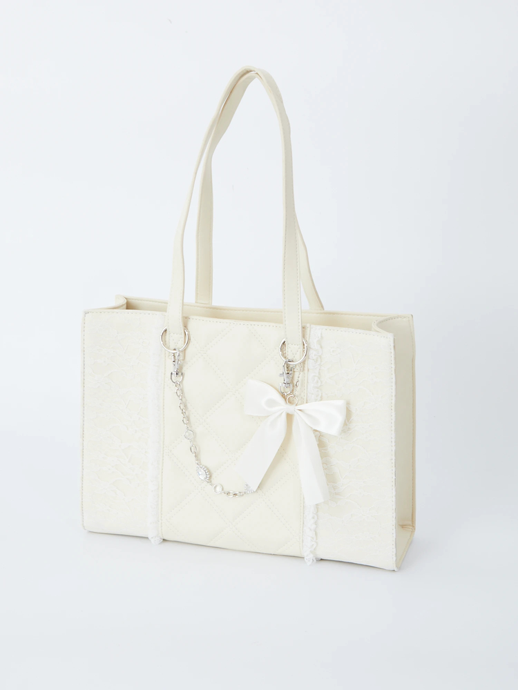 レースキルティングA4 Bag - Ank Rouge(アンクルージュ)のトートバッグ