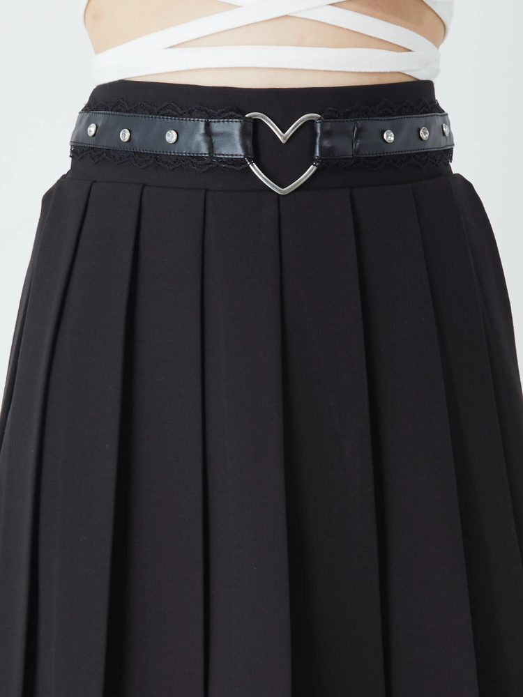 ハートベルトプリーツSK - Ank Rouge(アンクルージュ)のスカート