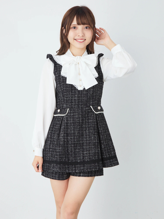 ラメツイードラッフルコンビネゾン - Ank Rouge(アンクルージュ)の