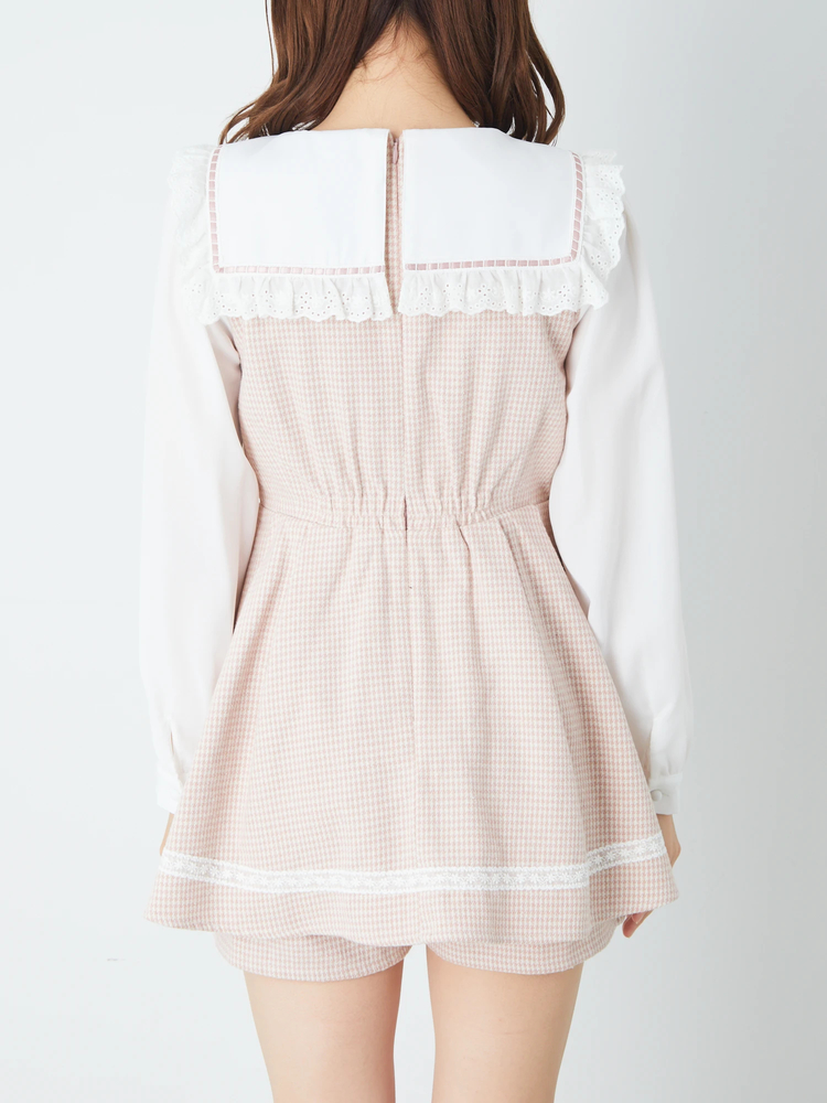 セーラーカラー千鳥コンビネゾン - Ank Rouge(アンクルージュ)の