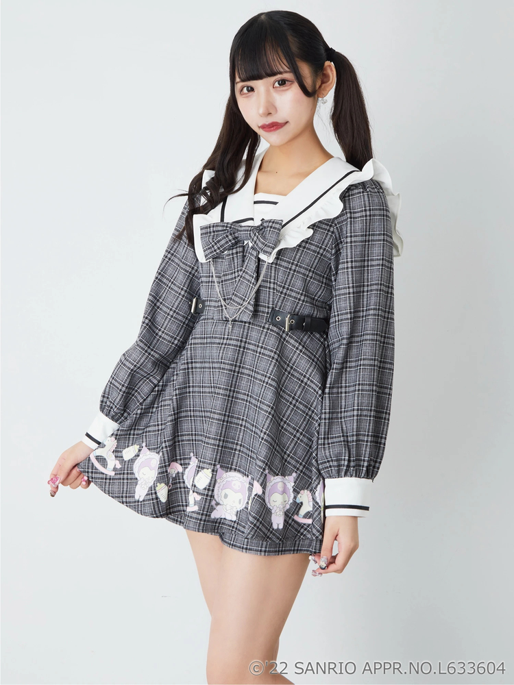 Ank Rouge（アンクルージュ）の「チェックフリルコンビネゾン