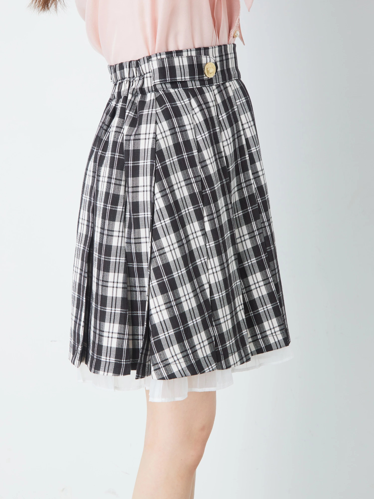 裾オーガンジープリーツSK - Ank Rouge(アンクルージュ)のスカート 