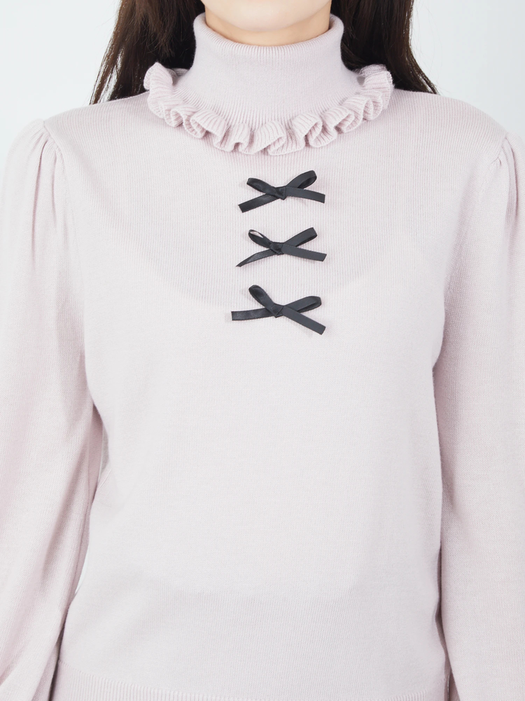 cygne♡シーニュ♡フリルタートルニット♡ホワイト KNIT｜Cygne(シーニュ) 公式サイト