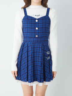 チェックプリーツJSK