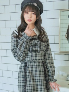 チャイナチェックTOPS - Ank Rouge(アンクルージュ)のTシャツ 