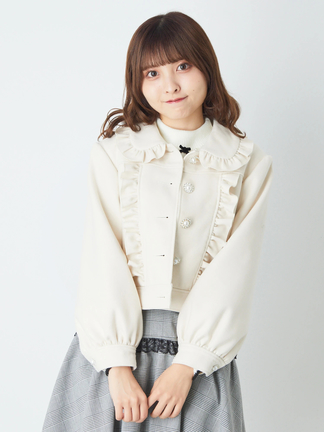 フロントビジューフリルブルゾン - Ank Rouge(アンクルージュ)の