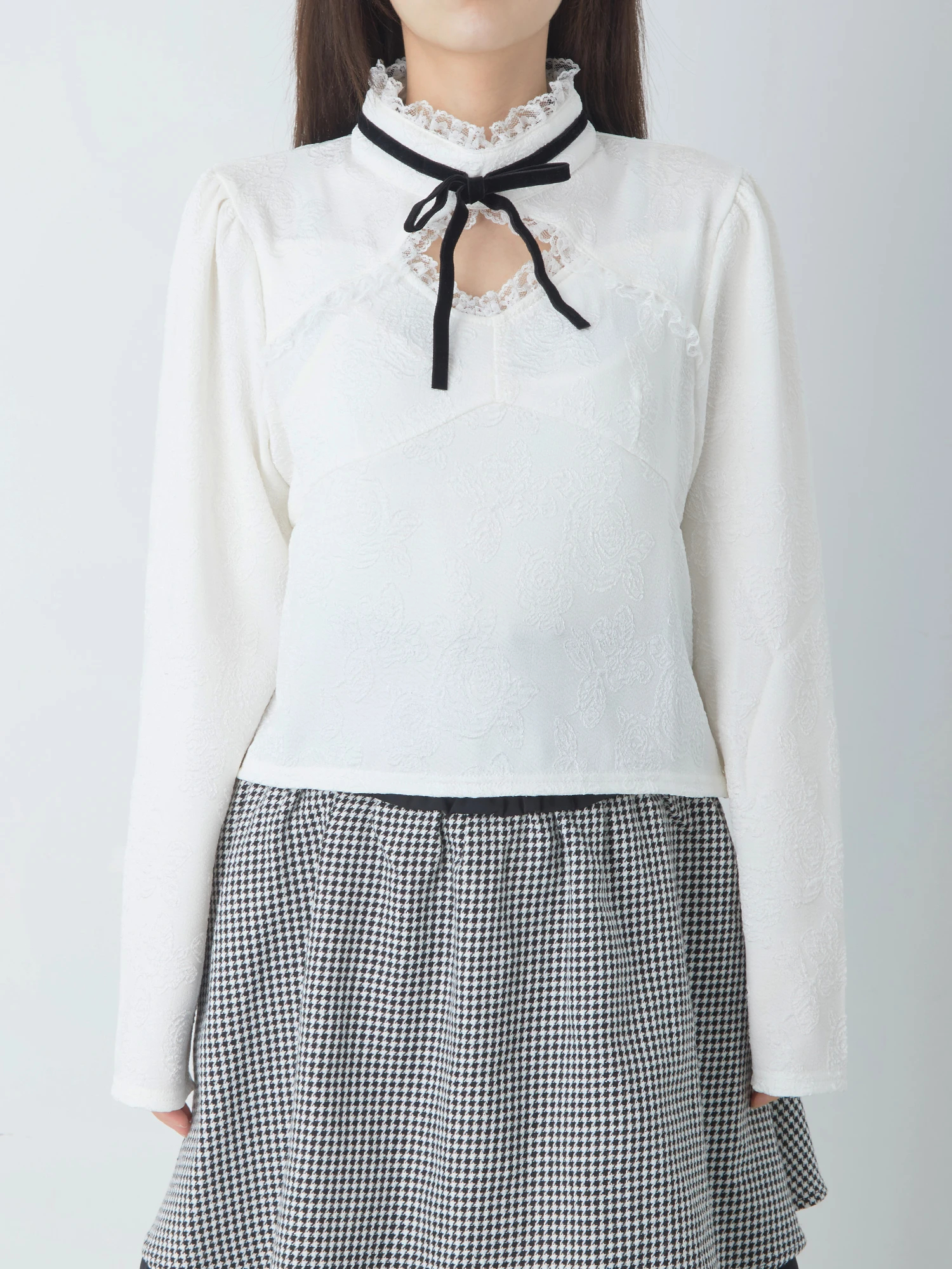 デコルテあきTOPS - Ank Rouge(アンクルージュ)のTシャツ