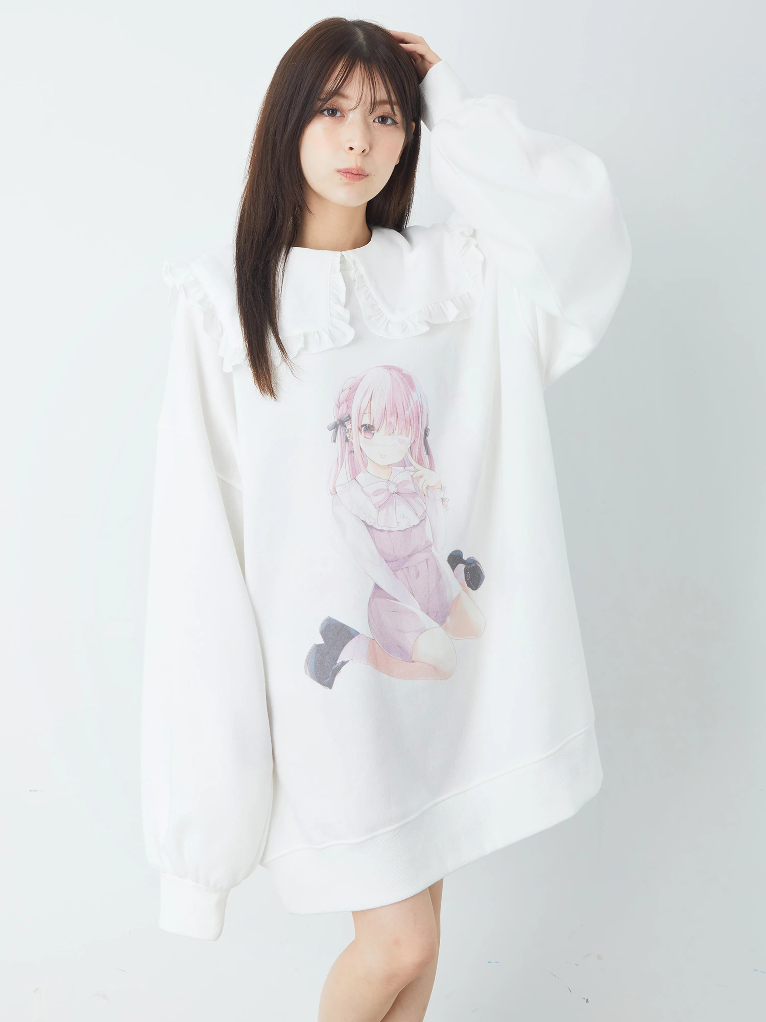 女の子プリントプルオーバー - Ank Rouge(アンクルージュ)のTシャツ