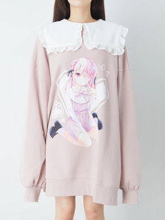 女の子プリントプルオーバー