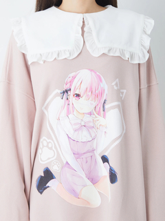 女の子プリントプルオーバー