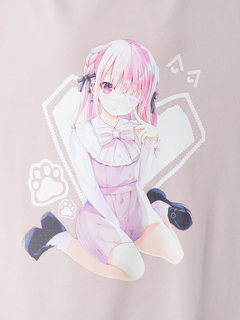 女の子プリントプルオーバー