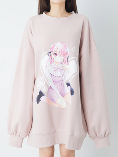 女の子プリントプルオーバー