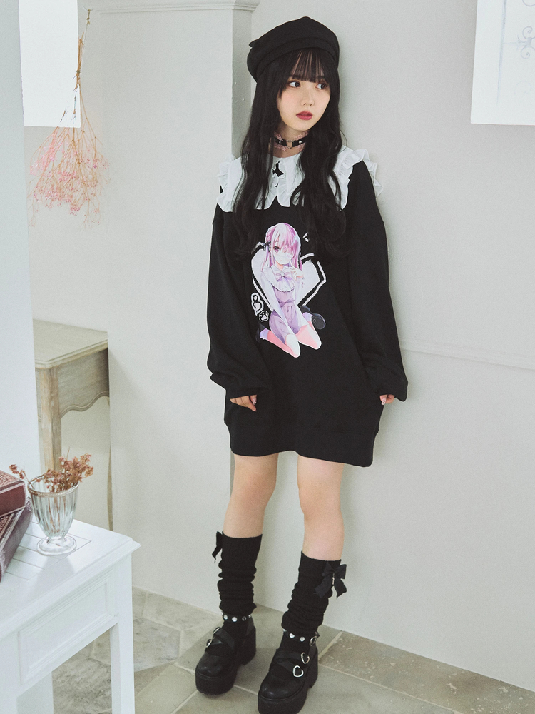 女の子プリントプルオーバー - Ank Rouge(アンクルージュ)のTシャツ