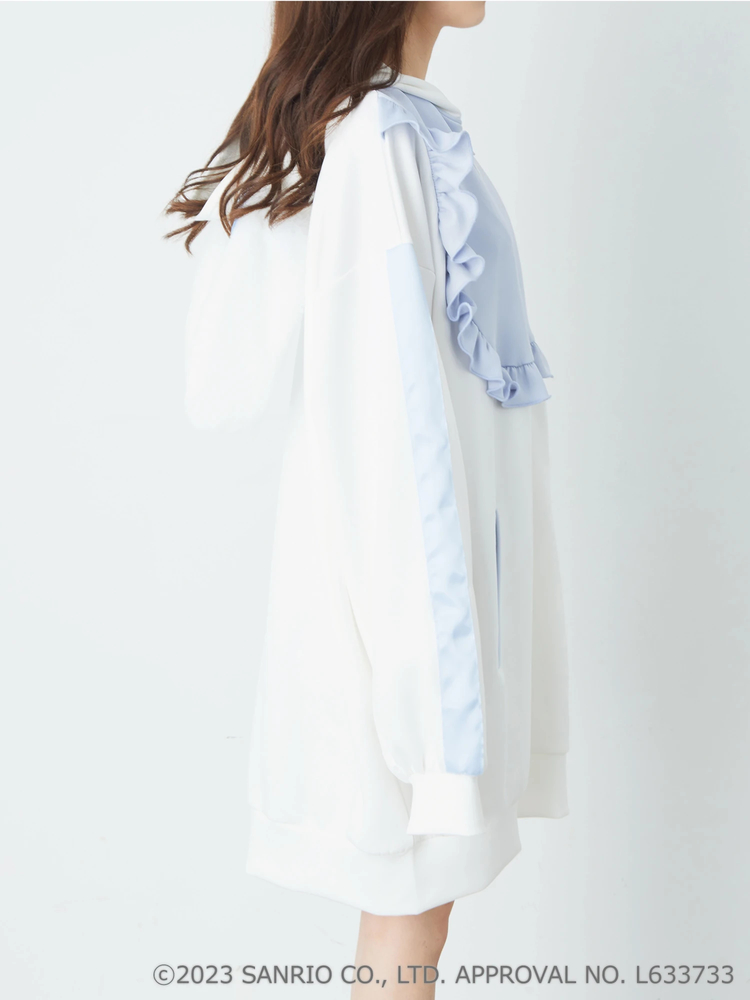 美品 ank rouge シナモン シナモロール コラボ ジャージ 耳 水色 シナモロールジャージ - Ank Rouge(アンクルージュ)のパーカ