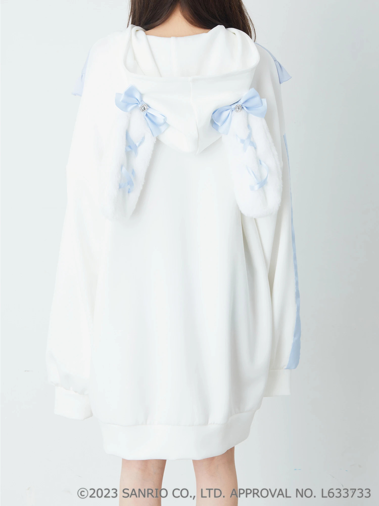 美品 ank rouge シナモン シナモロール コラボ ジャージ 耳 水色 シナモロールジャージ - Ank Rouge(アンクルージュ)のパーカ