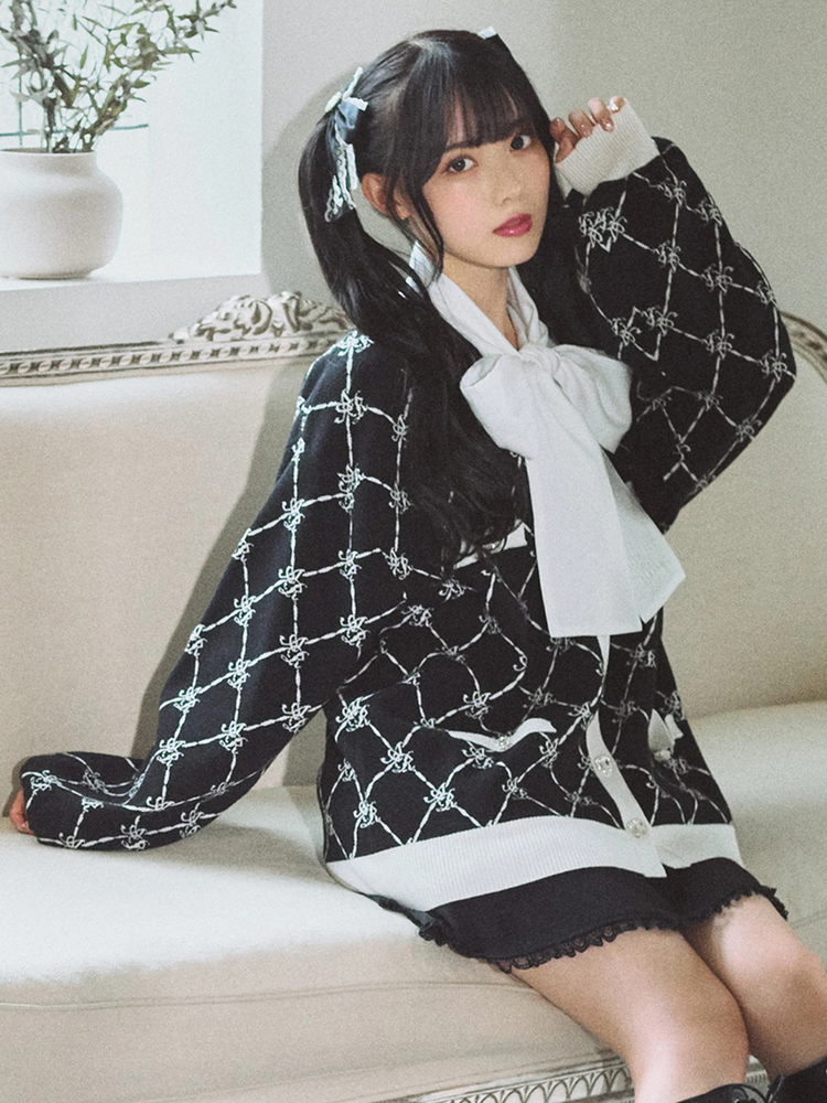 ALOUND カーディガン　L AMBIDEX Store △コットン/ナイロン pleating short
