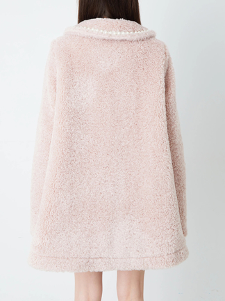 【 2way 】アンクルージュ　コート ポンチョ　ファー　M　フレア　白　美品 quilting flared coat【white】 – BUNNY APARTMENT
