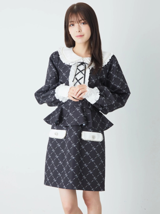 Re♥Twinkle モノグラムワンピース - Ank Rouge(アンクルージュ)の  