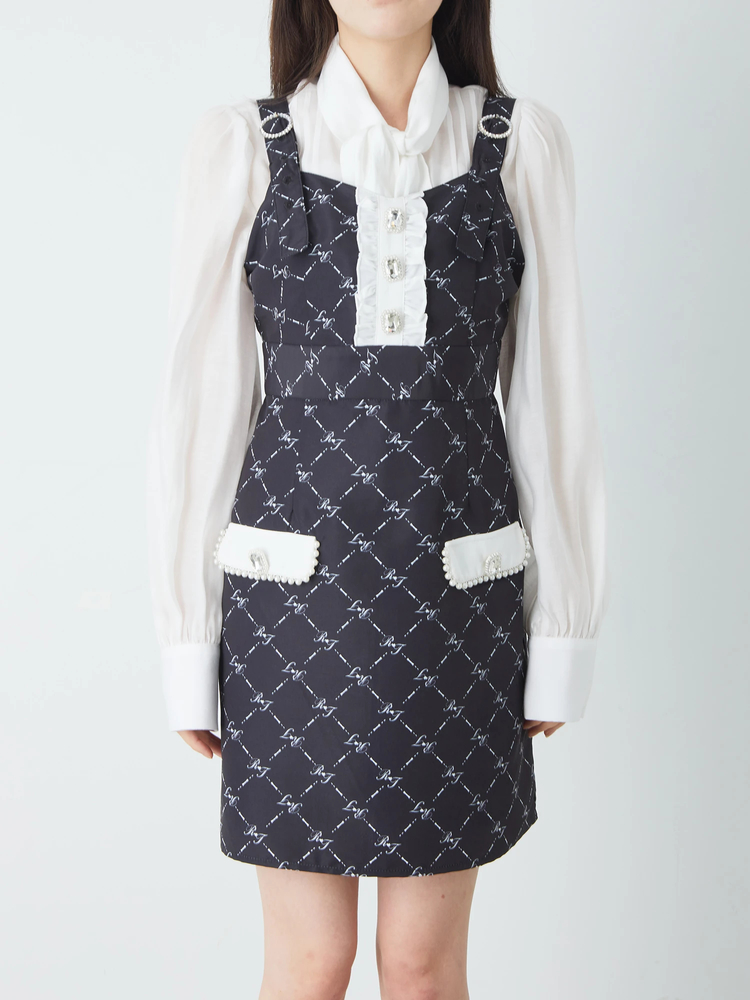 モノグラムアンサンブルワンピース　はにみゅ はにみゅのお洋服可愛くてお気に入り沢山🎶 ⁡ ⁡ 6/16発売予定