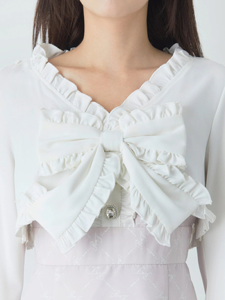 Re♥Twinkle リボンショートブラウス - Ank Rouge(アンクルージュ)の