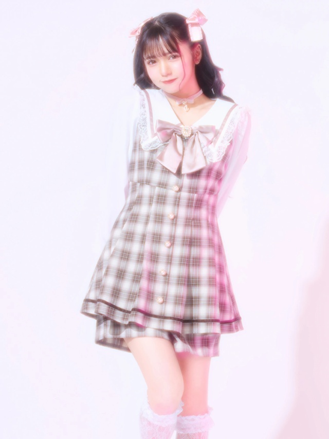 チェック柄セーラーコンビネゾン - Ank Rouge(アンクルージュ)の  
