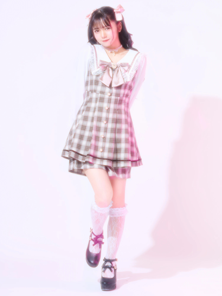 セーラーカラーサイドあきジャージワンピース– A AM STUDIO