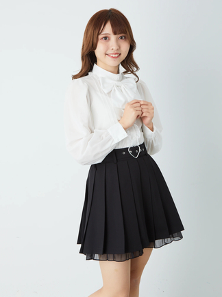 ハートバックルプリーツSK - Ank Rouge(アンクルージュ)のスカート