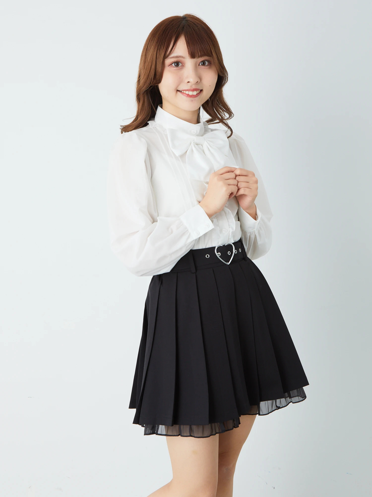 新品　BANDAL スカート xs ホワイト/ブラック 新品 BANDAL スカート xs ホワイト/ブラック