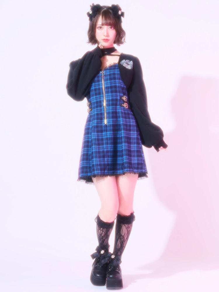Ank Rouge ジャンスカ　ワイシャツ❌ ハートボタンジャンスカ - Ank Rouge(アンクルージュ)のスカート