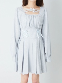 ジャガードプリーツOP - Ank Rouge(アンクルージュ)のワンピース  