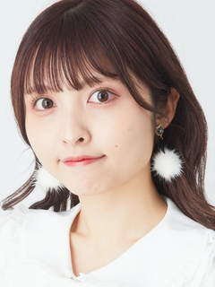 リボン×ファーポンポン ピアス