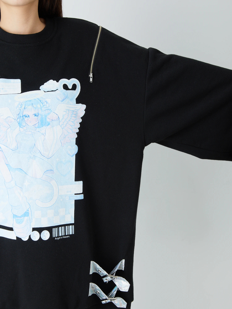 女の子プリントプルオーバー - Ank Rouge(アンクルージュ)のTシャツ