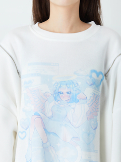 女の子プリントプルオーバー