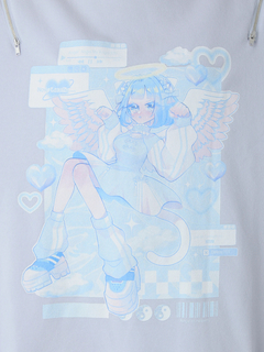 女の子プリントプルオーバー