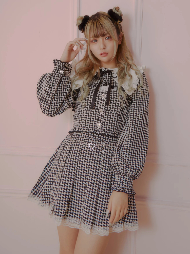 セール】フロントプリーツロングスカート ベルト付け2点セット