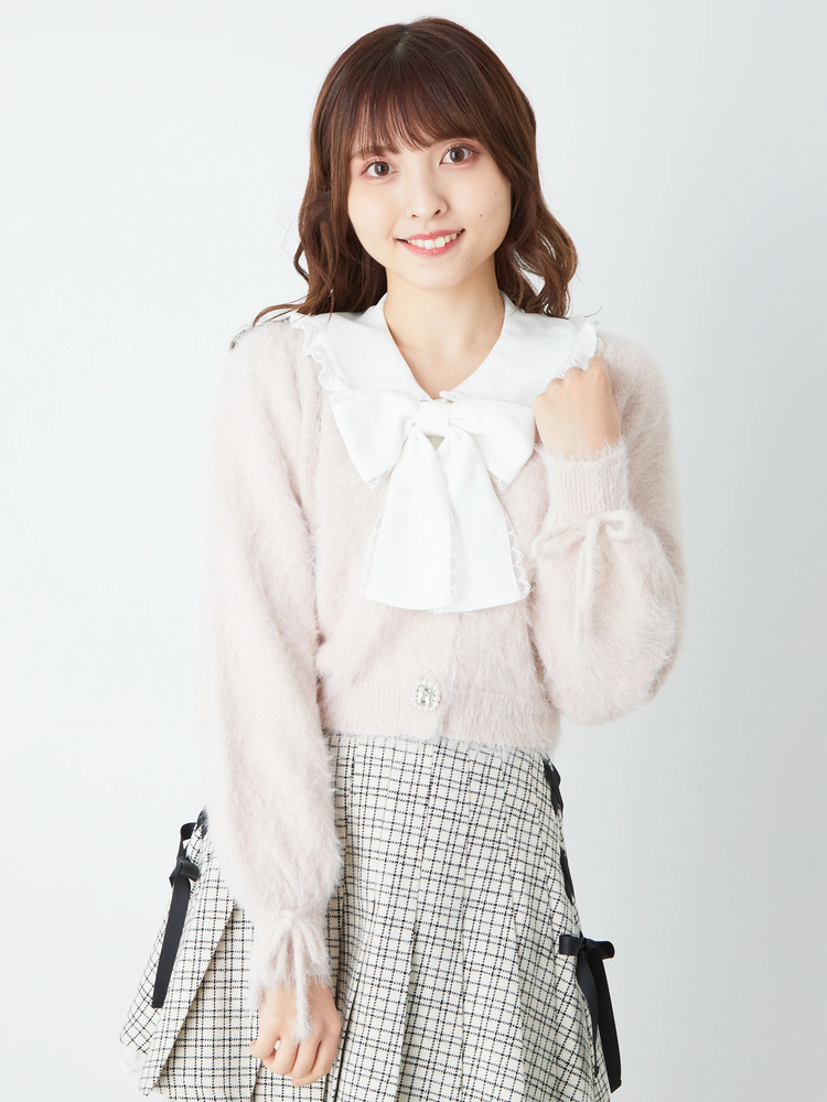 美品　アドニシス　ボンディング　ビジュージャケット　ビジュー　レース　袖フリル 美品 アドニシス ボンディング ビジュージャケット ビジュー