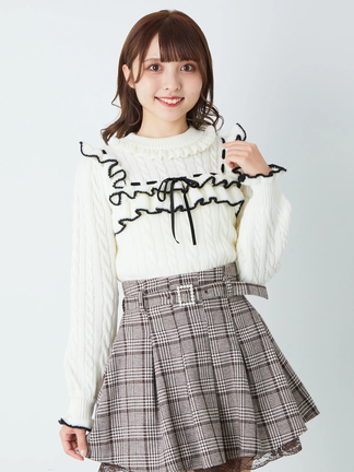 yuiさんコラボ＞シアーモヘアニットプルオーバー（ニット